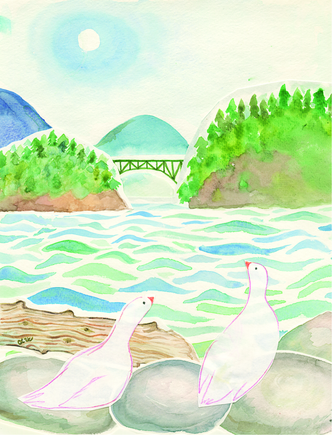 Deception Pass watercolor